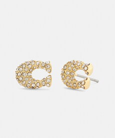 COACH パヴェ C スタッド ピアス コーチ アクセサリー・腕時計 ピアス ゴールド【送料無料】