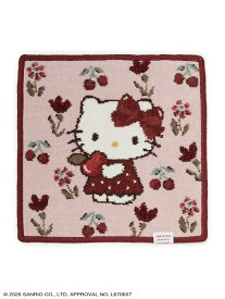 JAMIE KAY 【HELLO KITTY】シェニール織タオル ジェイミーケイ ファッション雑貨 ハンカチ・ハンドタオル ピンク