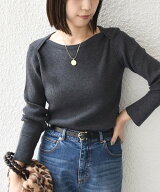 SHIPS Colors 《予約》＜手洗い可能＞ボートネック デザイン リブ ニット◆ シップス トップス ニット ブ…