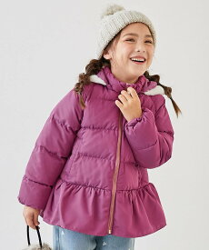 devirock 洗える ファイバーダウン フードが取り外せる ペプラム ジャケット ダウン 25AW デビロック ジャケット・アウター ダウンジャケット・ダウンベスト ネイビー グレー グリーン ホワイト ピンク ブルー【送料無料】