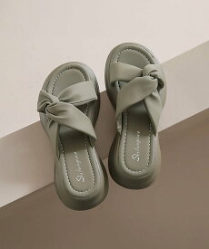 【SALE／50%OFF】miniministore 厚底サンダル ミュールサンダル 美脚 夏 ミニミニストア シューズ・靴 サンダル カーキグリーン ホワイト ブラック