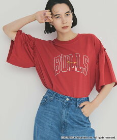 【SALE／19%OFF】coen NBA別注フレアスリーブTシャツ コーエン トップス カットソー・Tシャツ グレー ホワイト レッド【送料無料】