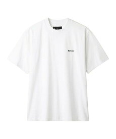SELECT BRANDS Barbour/バブアー DALTON LOGO OS T-SHIRT SS(MENS) ジャックローズ トップス カットソー・Tシャツ ホワイト ブラック【送料無料】