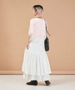 2WAY レース ティアード ノースリーブワンピース