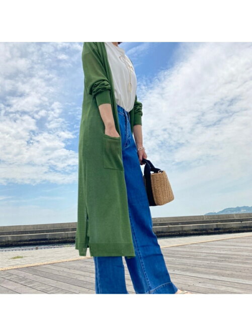 Chez Toi シャリ感ロングカーディガン Rakuten Fashion 楽天ファッション 旧楽天ブランドアベニュー Dj7169