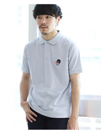 【SALE／50%OFF】BEAMS T BEAMS T / Skull Polo Shirt ビームス アウトレット トップス ポロシャツ ベージュ ブラック