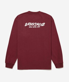 【SALE／40%OFF】Saturdays NYC Marker Relaxed Ls Tee サタデーズ　ニューヨークシティ トップス カットソー・Tシャツ ホワイト ブラウン グリーン【送料無料】