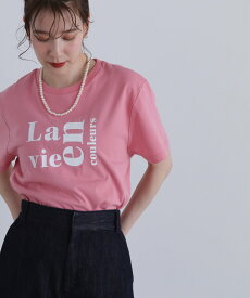 N. Natural Beauty Basic ロゴプリントTシャツ エヌ ナチュラルビューティーベーシック* トップス カットソー・Tシャツ ホワイト ベージュ ピンク【送料無料】