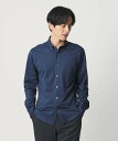【SALE／10%OFF】BEAUTY&YOUTH UNITED ARROWS クイック ストレッチ シャンブレー ボタンダウン シャツ SLIM型 吸水速乾 ビューティー＆ユース　ユナイテッドアローズ トップス シャツ・ブラウス ネイビー ホワイト【送料無料】
