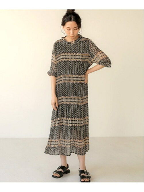 Bou Jeloud Ec 総柄プリーツ半袖ワンピース Rakuten Fashion 楽天ファッション 旧楽天ブランドアベニュー 0170