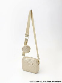 INGEBORG 【INGEBORG*HELLO KITTY】Quilting Shoulder bag ピンクハウス バッグ ショルダーバッグ ブラック グレー【送料無料】