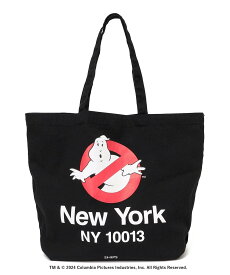 SHIPS SHIPS: GHOSTBUSTERS NEW YORK TOTE シップス バッグ トートバッグ ブラック ホワイト【送料無料】