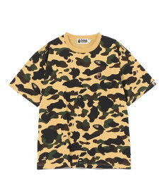 A BATHING APE 1ST CAMO ONE POINT TEE ア ベイシング エイプ トップス カットソー・Tシャツ グリーン イエロー【送料無料】