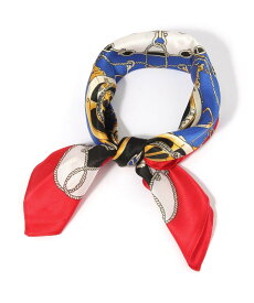 GLOBAL WORK シルクプリントチビスカーフ/130520 グローバルワーク ファッション雑貨 スカーフ・バンダナ ブルー ベージュ ブラック イエロー ホワイト レッド グリーン ピンク ネイビー