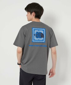 UNITED ARROWS green label relaxing ＜THE NORTH FACE＞バンダナ スクエア ロゴ Tシャツ ユナイテッドアローズ グリーンレーベルリラクシング トップス カットソー・Tシャツ ブラック グレー ネイビー ホワイト【送料無料】