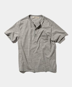 BEAMS PLUS �y�ʒ��zREMI RELIEF / Henley Neck Pocket T-shirt Heather Grey �r�[���X ���� �g�b�v�X �J�b�g�\�[�ET�V���c �O���[�y���������z