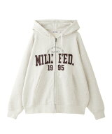 【SALE／20%OFF】MILKFED. COLLEGE PATCH ZIP UP HOODIE ミルクフェド トップス スウェット・トレーナー …