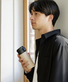 LAKOLE ワンタッチポータブルタンブラー[350ml] ラコレ 食器・調理器具・キッチン用品 水筒・マグボトル ホワイト グレー ブラック ピンク ベージュ ブルー ネイビー