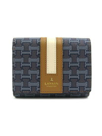 LANVIN COLLECTION フェリア 2つ折り財布 ファスナー式小銭入れタイプ マルショウ エンドウ 財布・ポーチ・ケース 財布 ベージュ レッド グリーン ブルー【送料無料】