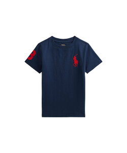 POLO RALPH LAUREN (�{�[�C�Y 2��~7��)Big Pony �R�b�g�� �W���[�W�[ T�V���c �����t���[���� �g�b�v�X �J�b�g�\�[�ET�V���c �l�C�r�[�y���������z