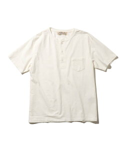 BEAMS PLUS �y�ʒ��zREMI RELIEF / Henley Neck Pocket T-shirt �r�[���X ���� �g�b�v�X �J�b�g�\�[�ET�V���c �l�C�r�[ �z���C�g�y���������z