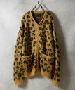 【SALE／40%OFF】NUMBER (N)INE LEOPARD JACQUARD KNIT ZIP-UP CARDIGAN ナンバーナイン トップス カーディガン グレ…