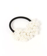 LAKOLE パールバブルヘアゴム ラコレ ヘアアクセサリー ヘアゴム グレー ホワイト ネイビー ベージュ