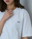 【SALE／3%OFF】LACOSTE LACOSTE/ワンポイントロゴ半袖Tシャツ TH5582-99 ラコステ カセットチャート トップス カットソー・Tシャツ ネイビー イエロー ホワイト ブラック【送料無料】