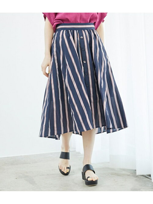 Rope Picnic 先染めストライプスカート Rakuten Fashion 楽天ファッション 旧楽天ブランドアベニュー R172