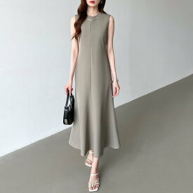 【SALE／32%OFF】COCOMOMO 大人きれいめ ノースリーブ ワンピース オフィス オフィスカジュアル フレア ココモモ ワンピース・ドレス ワンピース グレー ベージュ ブラック【送料無料】