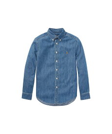 POLO RALPH LAUREN (ボーイズ 8才~20才)コットン デニム シャツ ラルフローレン トップス シャツ・ブラウス ブルー【送料無料】