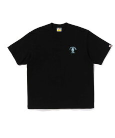 A BATHING APE COLLEGE ONE POINT RELAXED FIT TEE ア ベイシング エイプ トップス カットソー・Tシャツ ブラック ホワイト【送料無料】