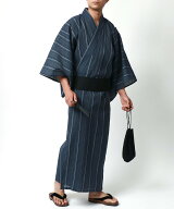 【SALE／17%OFF】MARUKAWA 浴衣 メンズ しじら 織 下駄 扇子 帯 巾着 袋 5点セット 和服 和装 マルカワ …