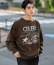スプレーグラフィックニットプルオーバー