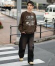 スプレーグラフィックニットプルオーバー