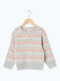 【SALE／60%OFF】Samansa Mos2 Lagom 【マシンウォッシャブル】花柄ジャカードニット サマンサモスモス トップス ニット ブルー ベージュ