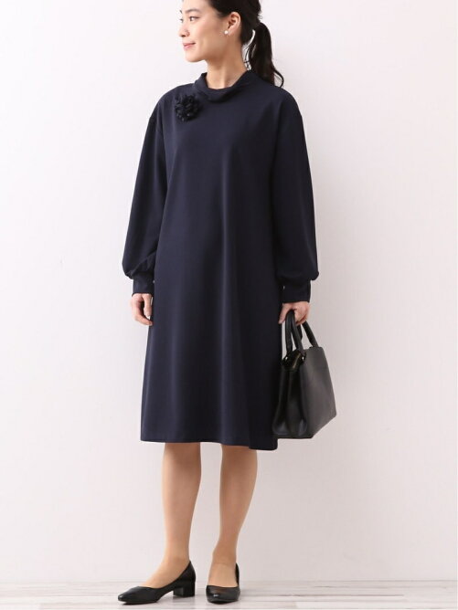 Melrose Claire ジョーゼットシフォン襟ワンピース Rakuten Fashion 楽天ファッション 旧楽天ブランドアベニュー Ej4174