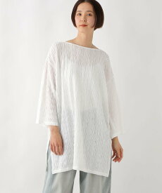 【SALE／50%OFF】LEPSIM ラッセルレース8分袖チュニックワンピース レプシィム ワンピース・ドレス ワンピース ホワイト ブラック グリーン