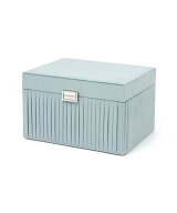 Francfranc ギャザー ジュエリーボックス L ブルー フランフラン インテリア・生活雑貨 収納用品・棚・ラ…