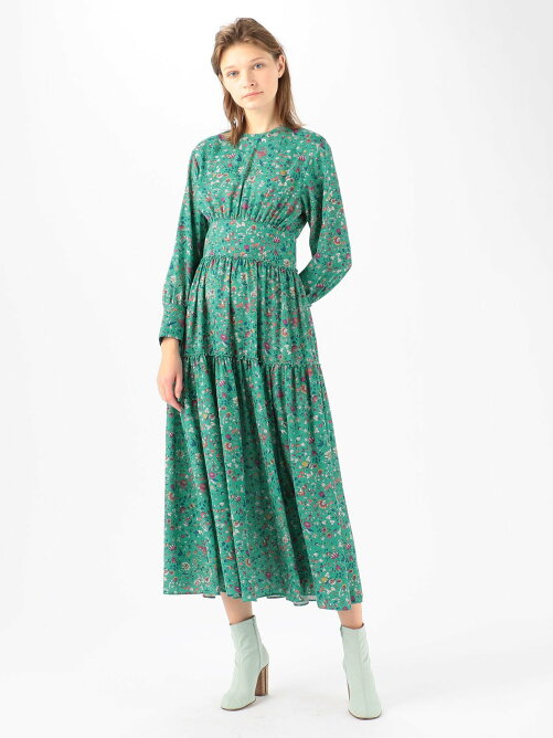 Tomorrowland ポリエステルプリント ティアードワンピース Rakuten Fashion 楽天ファッション 旧楽天ブランドアベニュー Cc3175