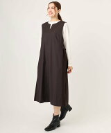 【SALE／20%OFF】eur3 【大きいサイズ】サイドリブジャンパースカート エウルキューブ ワンピース・ドレ…