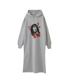 HYSTERIC GLAMOUR HELL' S COMIN' DOWN ロングワンピース ヒステリックグラマー ワンピース・ドレス ワンピース グレー ベージュ ブラック【送料無料】