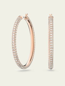 SWAROVSKI 【公式】【スワロフスキー】Dextera フープピアス, パヴェ, 大 スワロフスキー アクセサリー・腕時計 ピアス ピンク【送料無料】