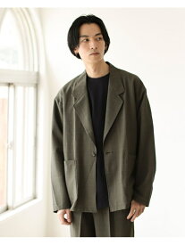 【SALE／60%OFF】BEAMS MEN BEAMS / サッカー チェック 1ボタン ジャケット ビームス アウトレット ジャケット・アウター テーラードジャケット・ブレザー ベージュ ブラウン【送料無料】