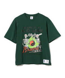 【SALE／50%OFF】BEAMS T BLACK WEIRDOS / STARTER Acidgame T-Shirt ビームス アウトレット トップス カットソー・Tシャツ グリーン ホワイト【送料無料】