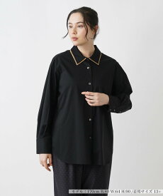 【SALE／58%OFF】Leilian PLUS HOUSE シャツブラウス レリアン　プラスハウス トップス シャツ・ブラウス ブラック グリーン ブルー【送料無料】