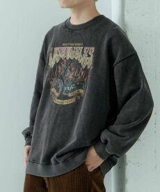 【SALE／60%OFF】URBAN RESEARCH ITEMS パウダー加工 クルーネックスウェットプルオーバー アーバンリサーチアイテムズ トップス スウェット・トレーナー