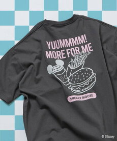 【SALE／41%OFF】FREAK'S STORE DISNEY/ディズニー ミッキーマウス/別注 クルーネック プリントスウェット/FOOD 【限定展開】 フリークスストア トップス カットソー・Tシャツ ブラック ピンク ホワイト グレー