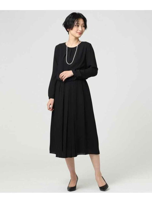 Untitled 洗える バックサテンアムンゼン プリーツワンピース Rakuten Fashion 楽天ファッション 旧楽天ブランドアベニュー Cd0179