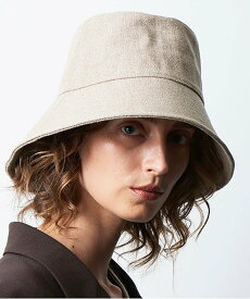 【SALE／24%OFF】La Maison de Lyllis La Maison de Lyllis/LINEN POT HAT リネン ポット ハット MADE IN JAPAN 日本製 ラメゾンドリリス 2201008 セットアップセブン 帽子 ハット ベージュ ブラック【送料無料】